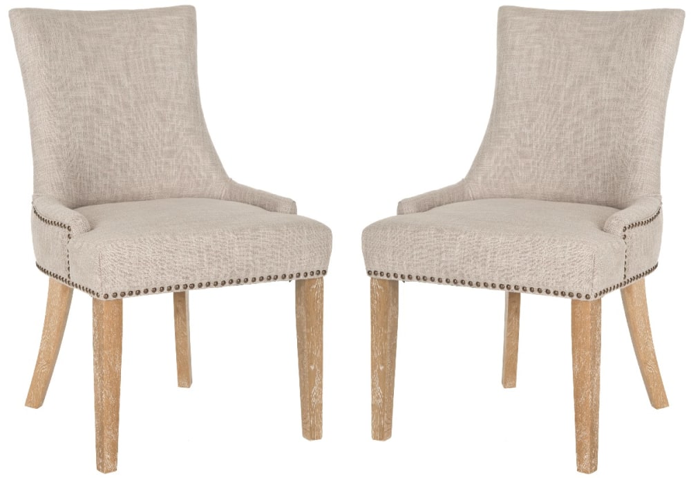 Wohnli Möbelsuche - 2er-set esszimmerstühle aus birkenholz grau