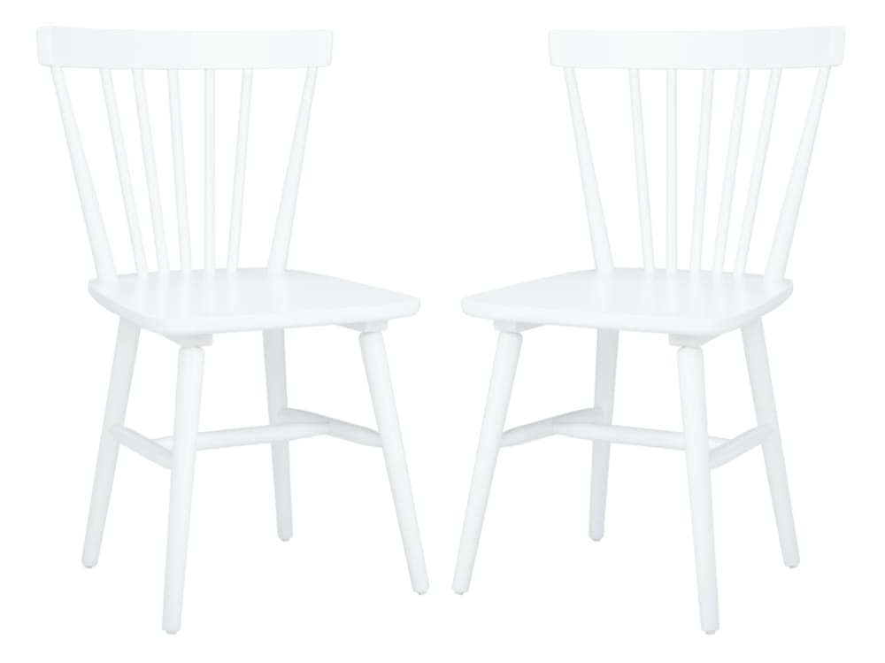 Wohnli Möbelsuche - 2er-set esszimmerstühle aus gummiholz schwarz