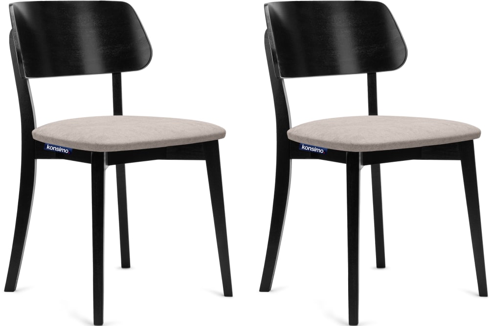 wohnli-moebel-suche-2er-Set-Esszimmerstuehle-Gestell-aus-Massivholz-Veloursitz-beige Wohnli Möbelsuche - 2er Set Esszimmerstühle