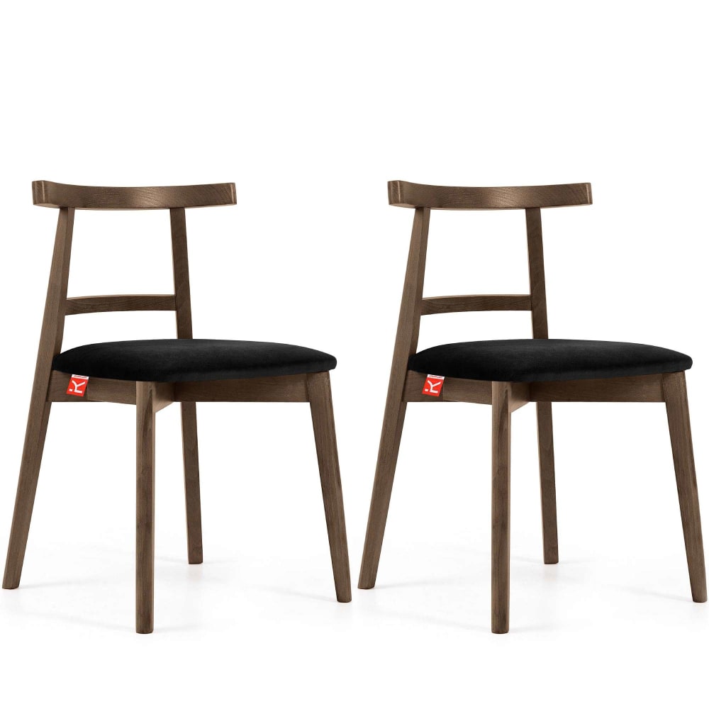 wohnli-moebel-suche-2er-Set-Esszimmerstuehle-Vintage-Schwarz-Lefkas-Eiche Wohnli Möbelsuche - 2er Set Esszimmerstühle