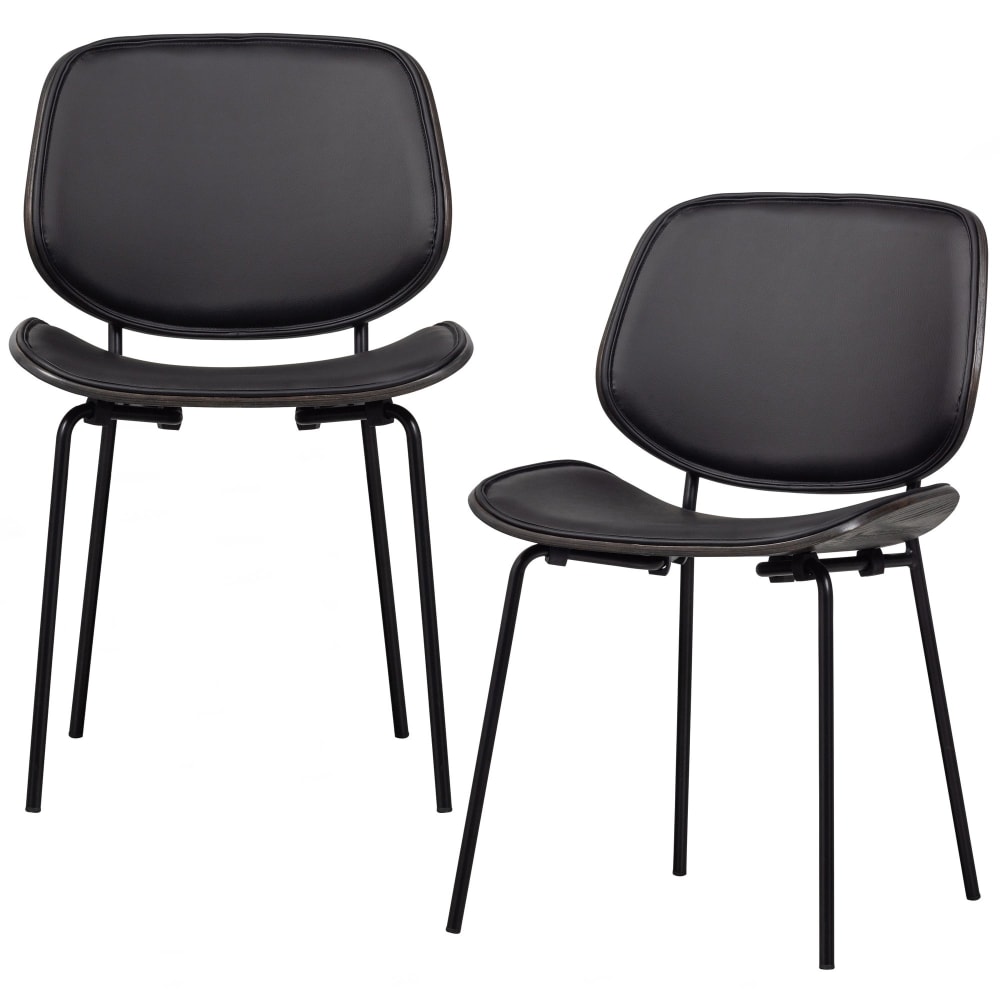 Wohnli Möbelsuche - 2er Set Esszimmerstühle aus Kunstleder