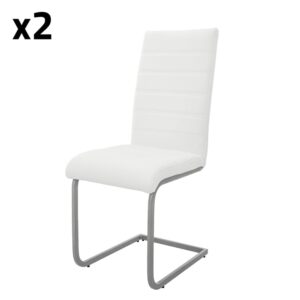 wohnli-moebel-suche-2er-Set-Esszimmerstuehle-aus-Kunstleder-Weiss Wohnli Möbelsuche - 2er Set Esszimmerstühle aus Kunstleder