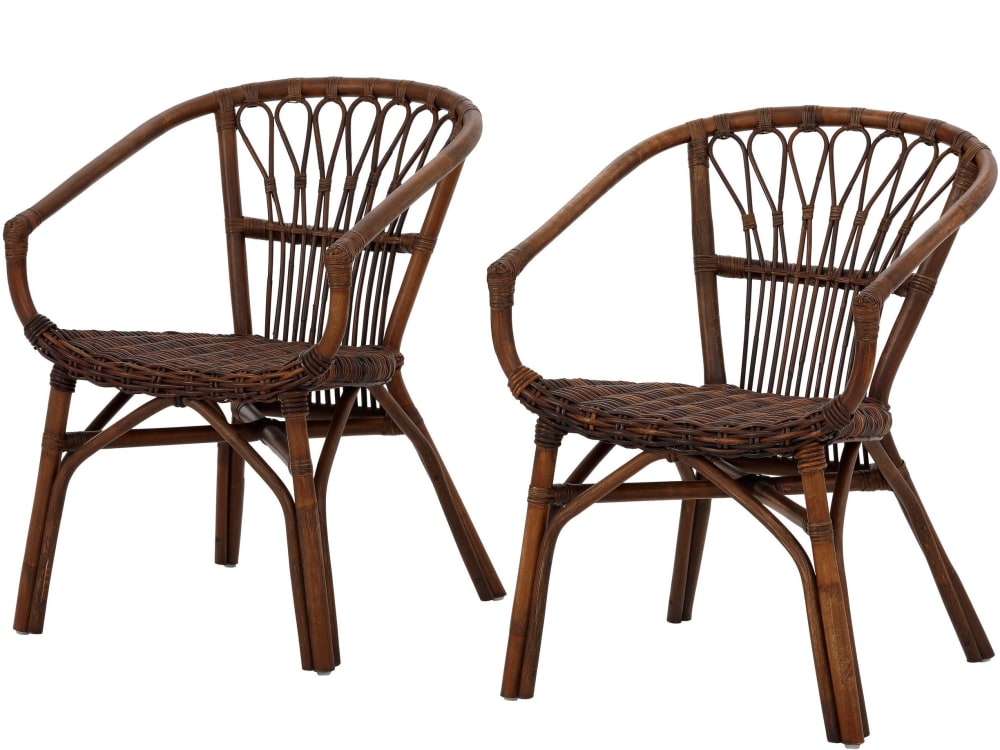 wohnli-moebel-suche-2er-Set-Esszimmerstuehle-aus-Rattan-braun Wohnli Möbelsuche - 2er Set Esszimmerstühle aus Rattan