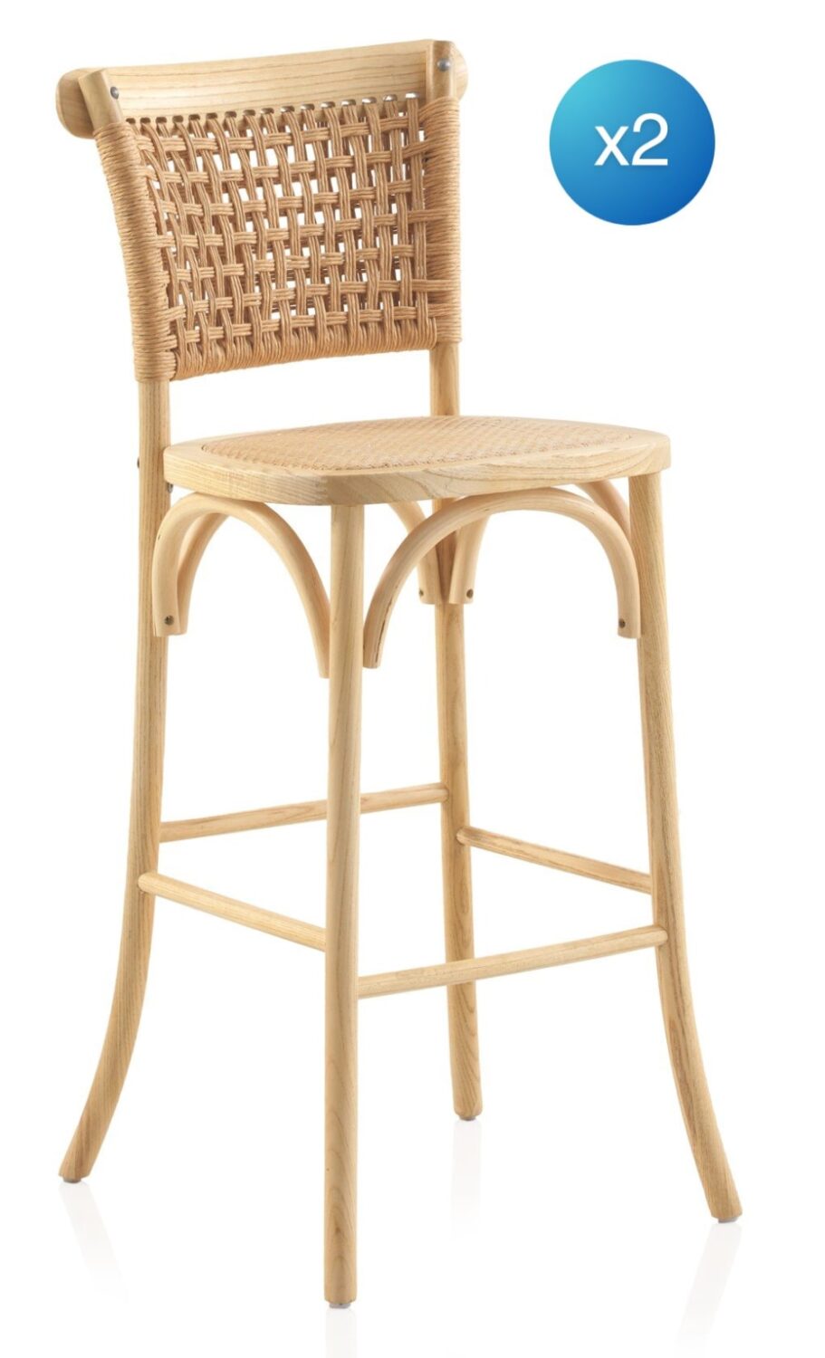 Wohnli Möbelsuche - 2er-Set Hocker aus Ulmenholz