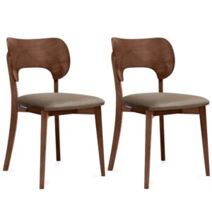 Wohnli Möbelsuche - 2er Set Holzstühle mit Gestell aus massivem Buchenholz