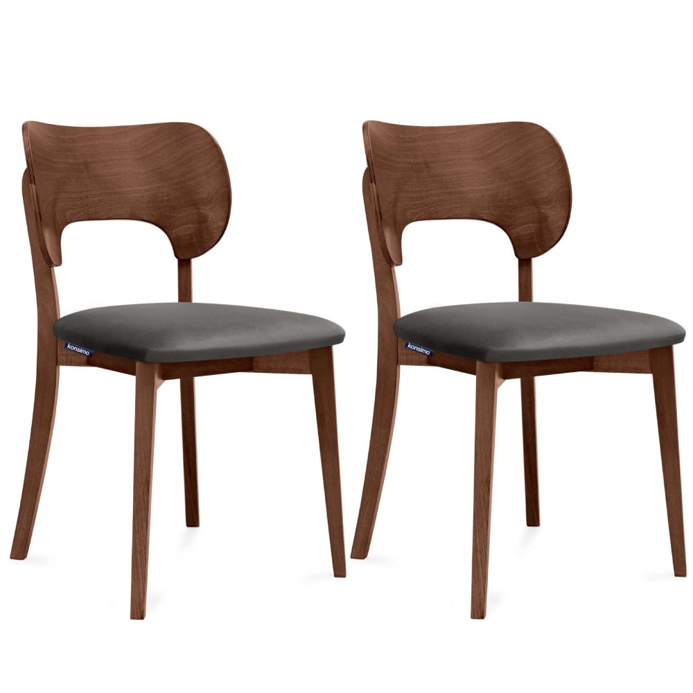 Wohnli Möbelsuche - 2er Set Holzstühle mit Gestell aus massivem Buchenholz