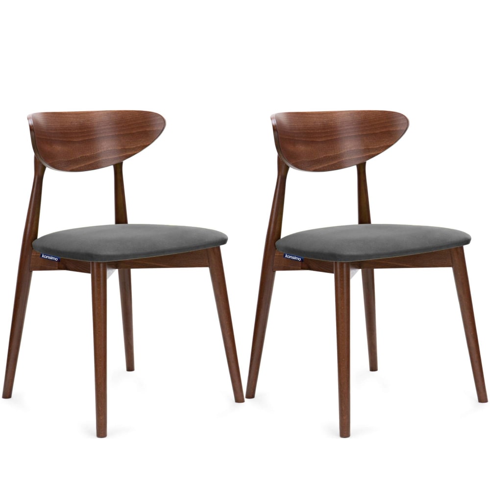 Wohnli Möbelsuche - 2er Set Holzstühle mit Gestell aus massivem Buchenholz