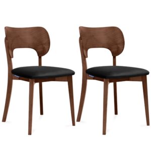 Wohnli Möbelsuche - 2er Set Holzstühle mit Gestell aus massivem Buchenholz