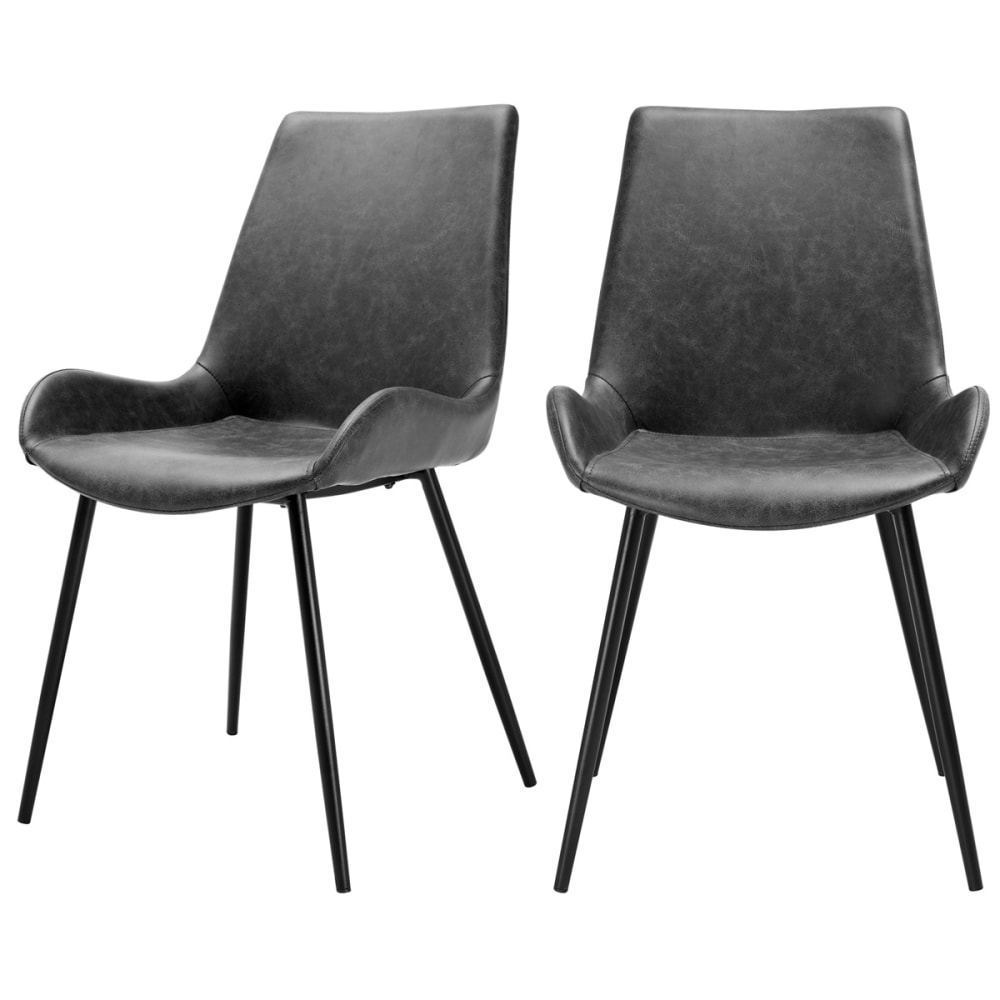 wohnli-moebel-suche-2er-Set-Kunstlederstuehlen-dunkelgrau Wohnli Möbelsuche - 2er Set Kunstlederstühlen