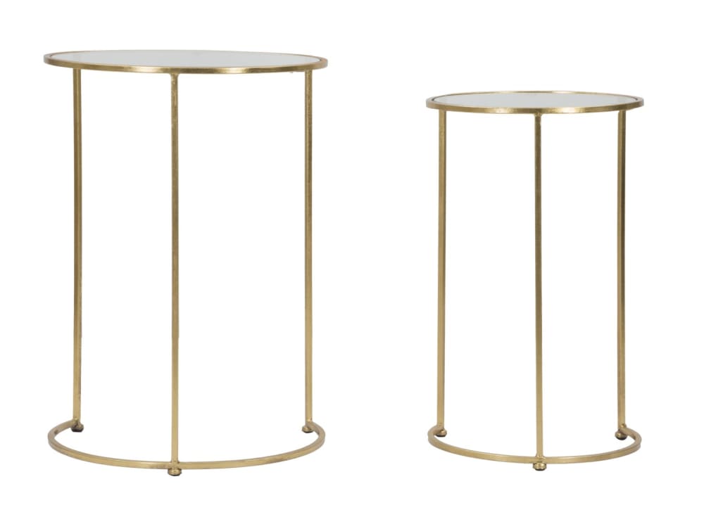 Wohnli Möbelsuche - 2er-Set Metalltische Ø cm 44