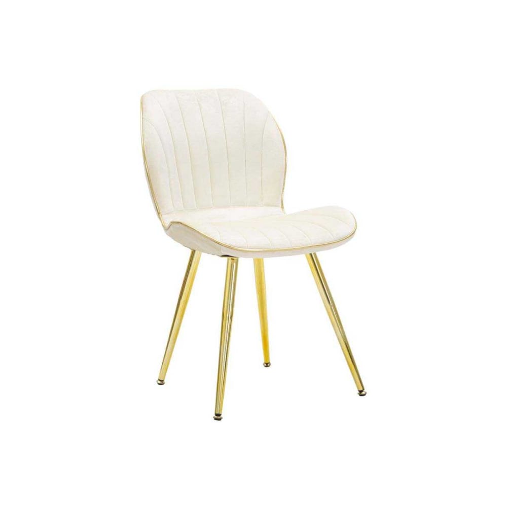 Wohnli Möbelsuche - 2er Set Stühle aus Stoff mit Beinen cm 46x58x77