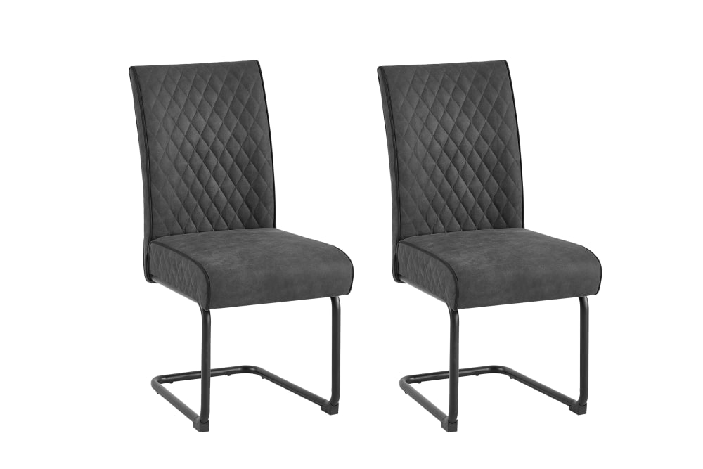 Wohnli Möbelsuche - 2er Set Stühle aus Vintage Mikrofaser