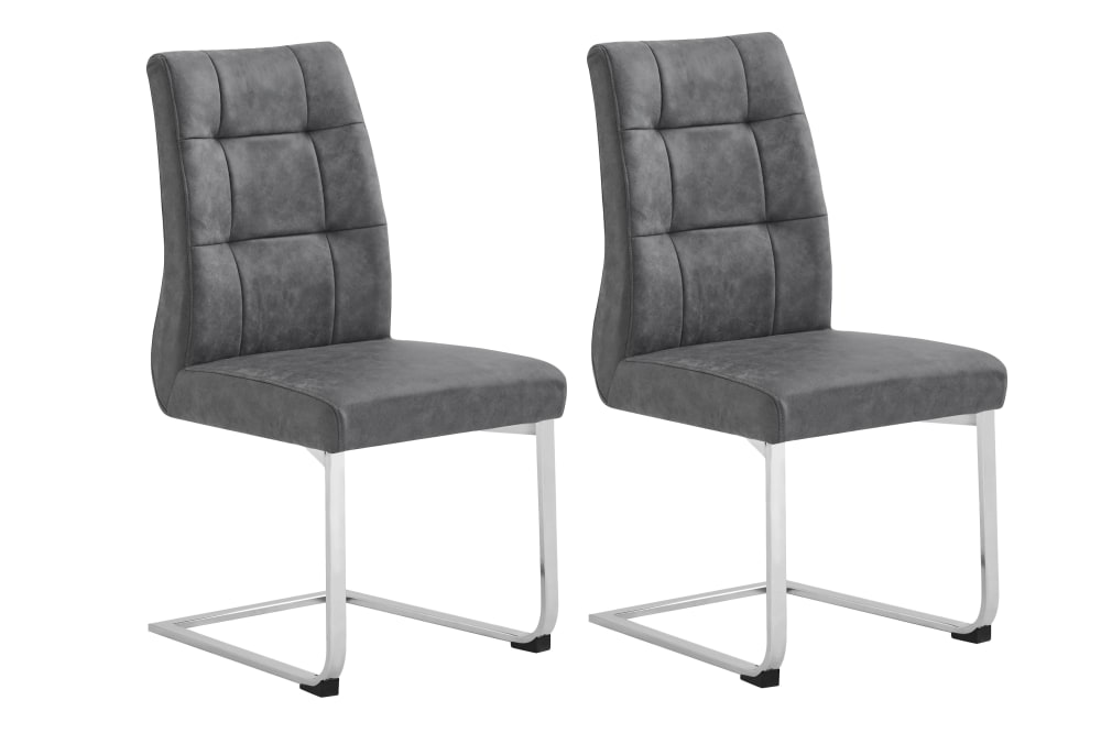 wohnli-moebel-suche-2er-Set-Stuehle-mit-Vintage-Bezug-bis-150kg-belastbar-anthrazit Wohnli Möbelsuche - 2er Set Stühle mit Vintage-Bezug