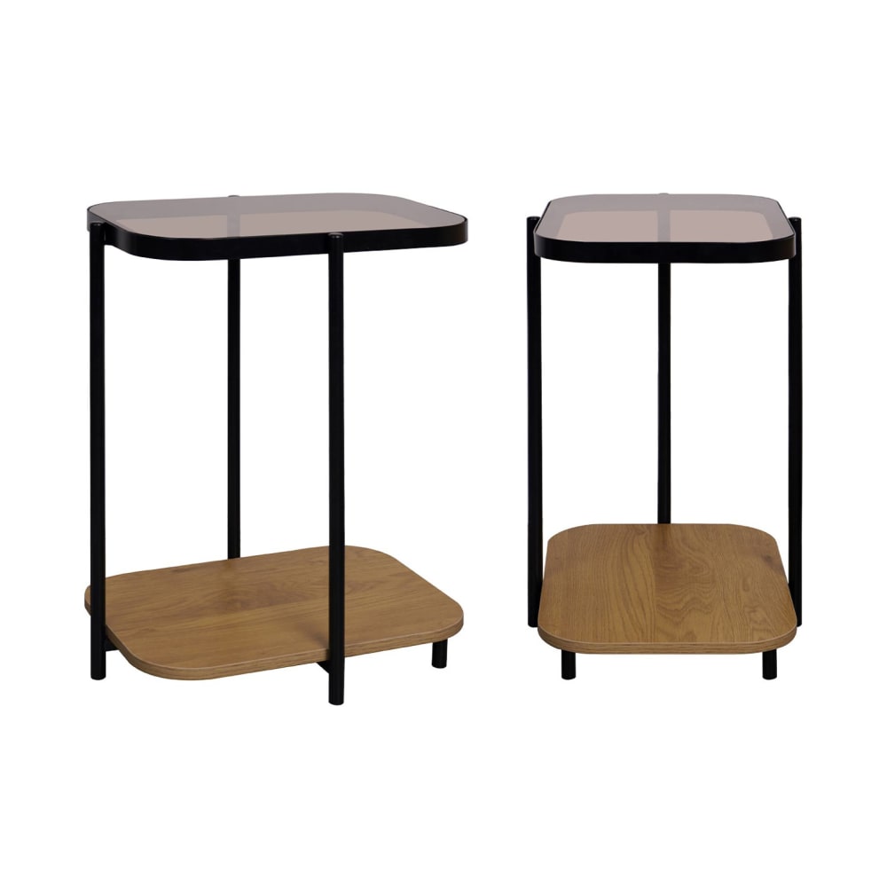 Wohnli Möbelsuche - 2er-Set Vintage-Beistelltische mit 2 Ablagen