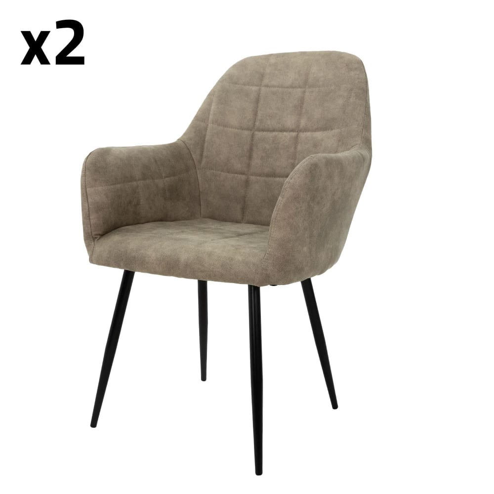 Wohnli Möbelsuche - 2x Esszimmerstühle Olive Velours 44x43x83cm