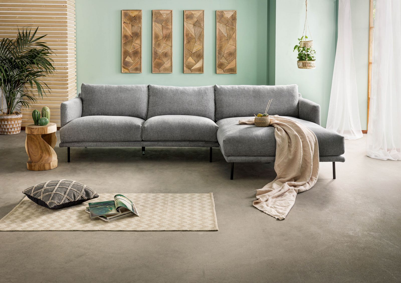 wohnli-moebel-suche-31-920-100-0012 Wohnli Möbelsuche - Ecksofa 285x161x81 Silikon-Feder Mix grau TRIENT
