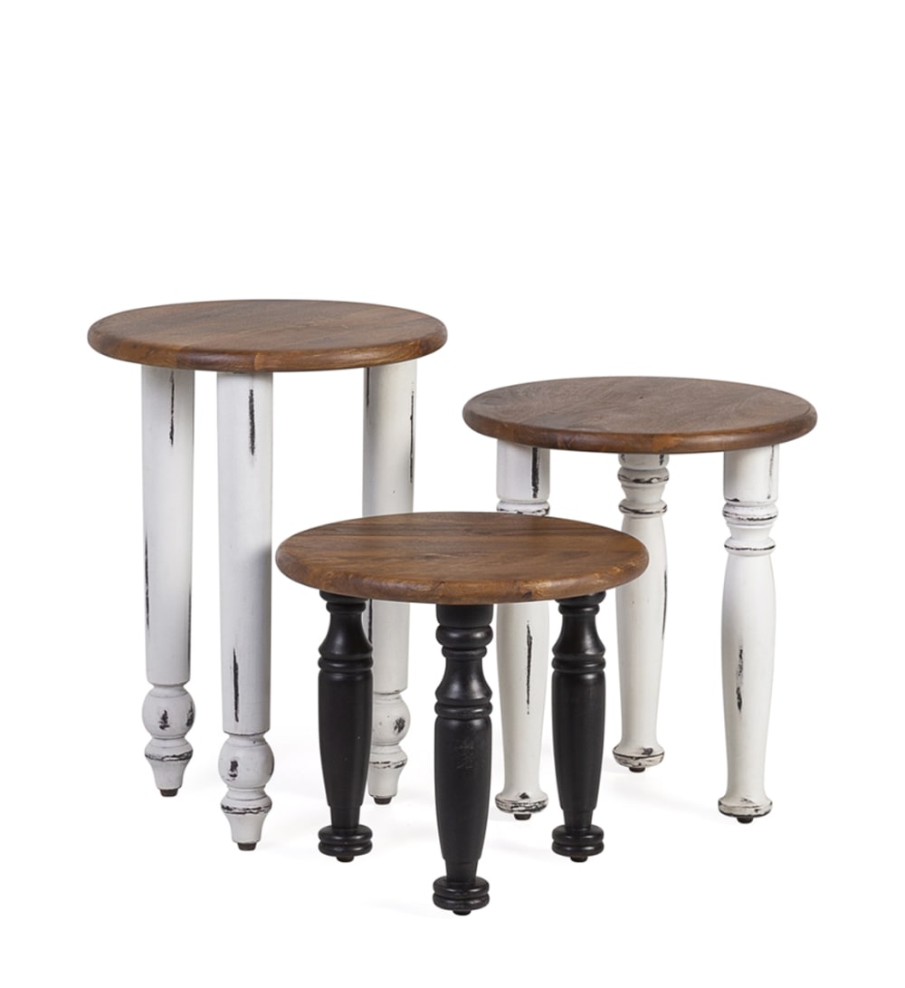 wohnli-moebel-suche-3er-Set-Beistelltisch-aus-Holz-D-40-cm-mehrfarbig Wohnli Möbelsuche - 3er Set Beistelltisch aus Holz