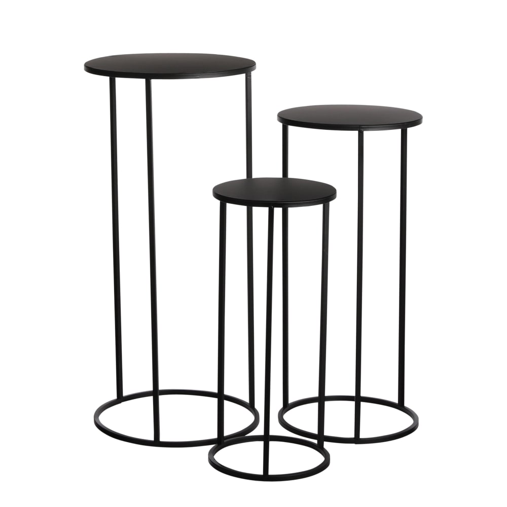 wohnli-moebel-suche-3er-Set-Beistelltische-aus-schwarzem-Metall-D32 Wohnli Möbelsuche - 3er-Set Beistelltische aus schwarzem Metall D32