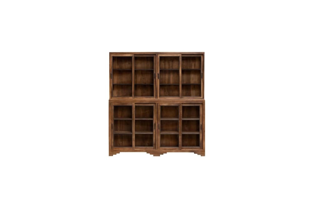 Wohnli Möbelsuche - 4-türiges Bücherregal aus Holz