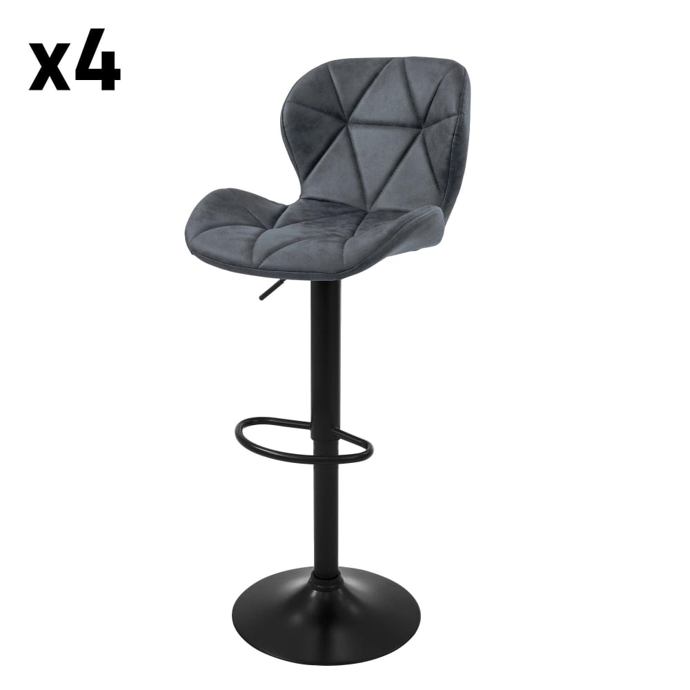 Wohnli Möbelsuche - 4er Set Barhocker aus Metall