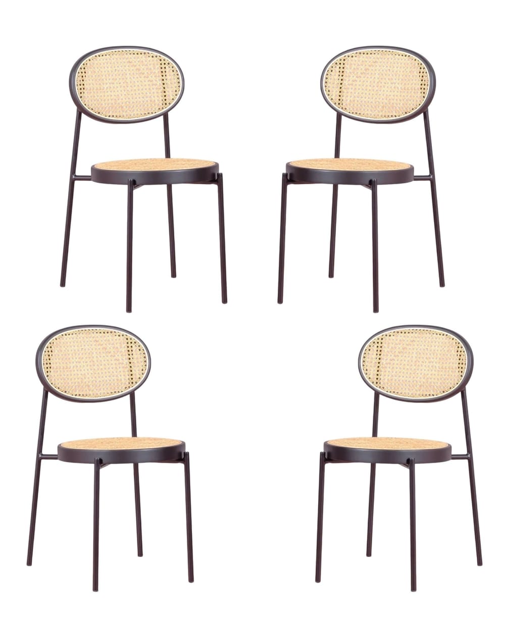 Wohnli Möbelsuche - 4er Set Retro-Stühle