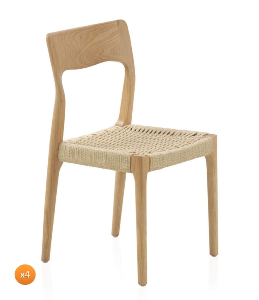 wohnli-moebel-suche-4er-Set-Stuehle-aus-Eschenholz-mit-geflochtener-Sitzflaeche Wohnli Möbelsuche - 4er-Set Stühle aus Eschenholz mit geflochtener Sitzfläche
