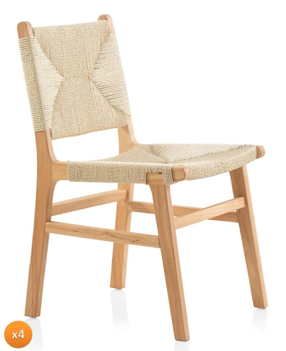 wohnli-moebel-suche-4er-Set-Stuehle-aus-Kautschukholz Wohnli Möbelsuche - 4er-Set Stühle aus Kautschukholz