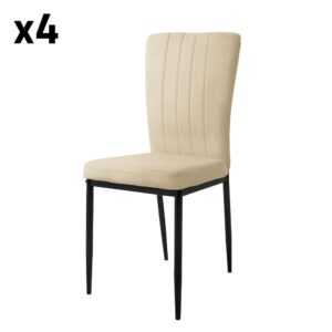 wohnli-moebel-suche-4er-Set-Stuehle-aus-SamtTaupe Wohnli Möbelsuche - 4er Set Stühle aus Samt