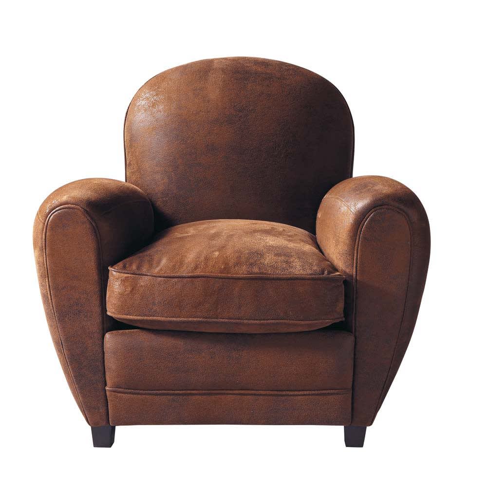 Wohnli Möbelsuche - Clubsessel aus Microsuede