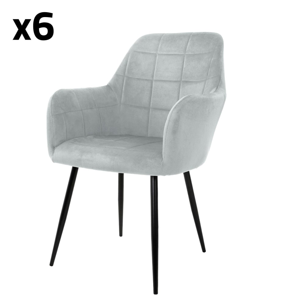 Wohnli Möbelsuche - 6 x Esszimmerstühle grau