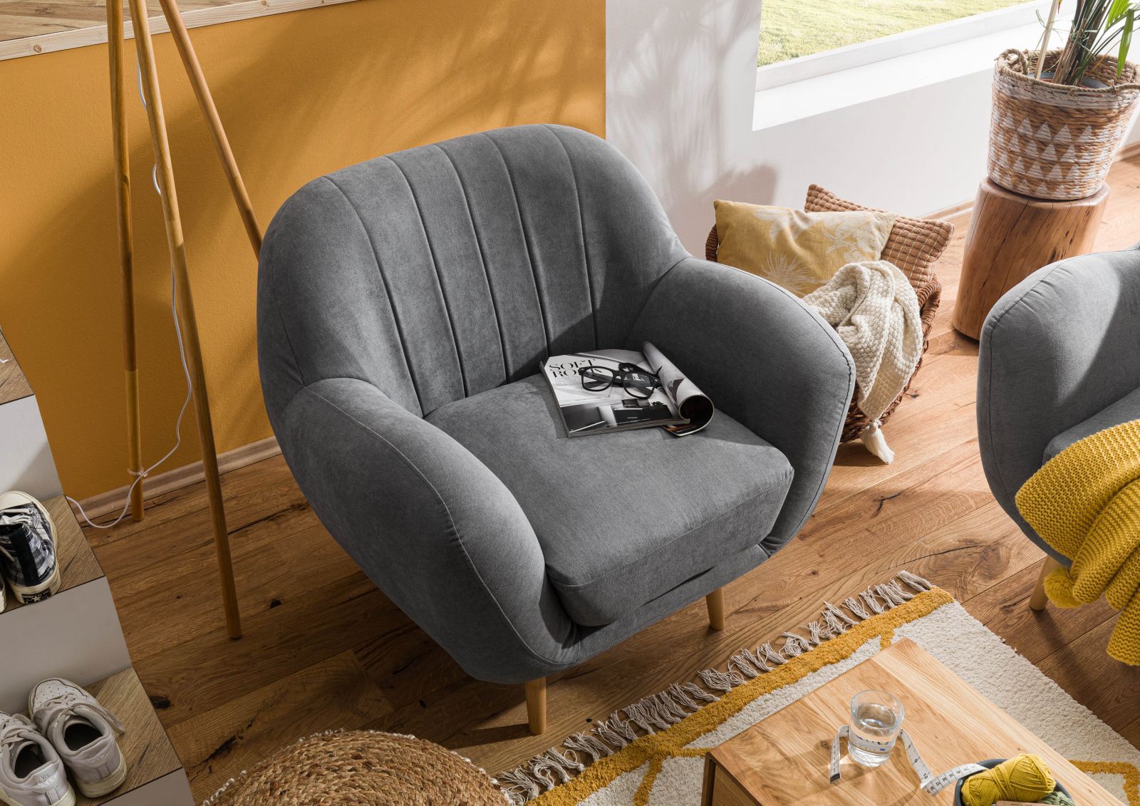 wohnli-moebel-suche-68-920-100-0188-1 Sessel 96x85x88 grau HOLMA Massivmoebel24 DE Möbel/Sofas/Sessel Grau B:96, H:88, T:85