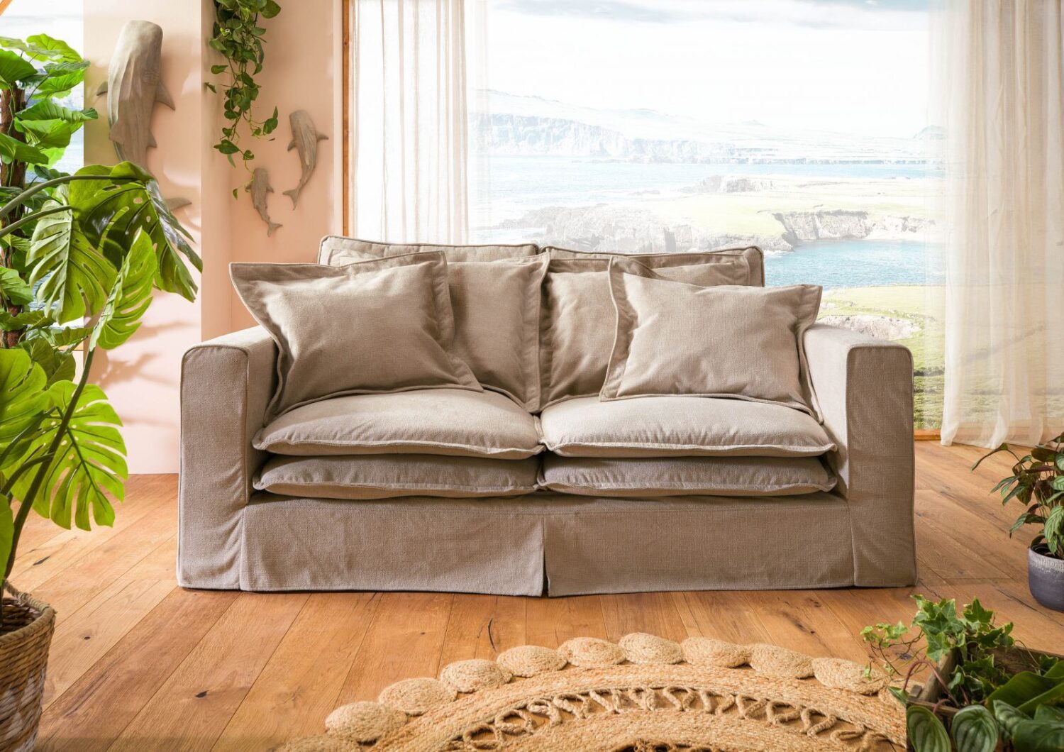wohnli-moebel-suche-68-920-100-0200 Wohnli Möbelsuche - Hussensofa 2-Sitzer 196x108x76 beige KINGSTON