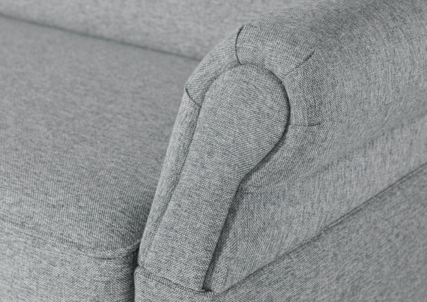 Küchensofa Webstoff 188x78x97 grau EDINBURGH Massivmoebel24 DE Möbel/Sofas/2-Sitzer Grau B:188, H:97, T:78