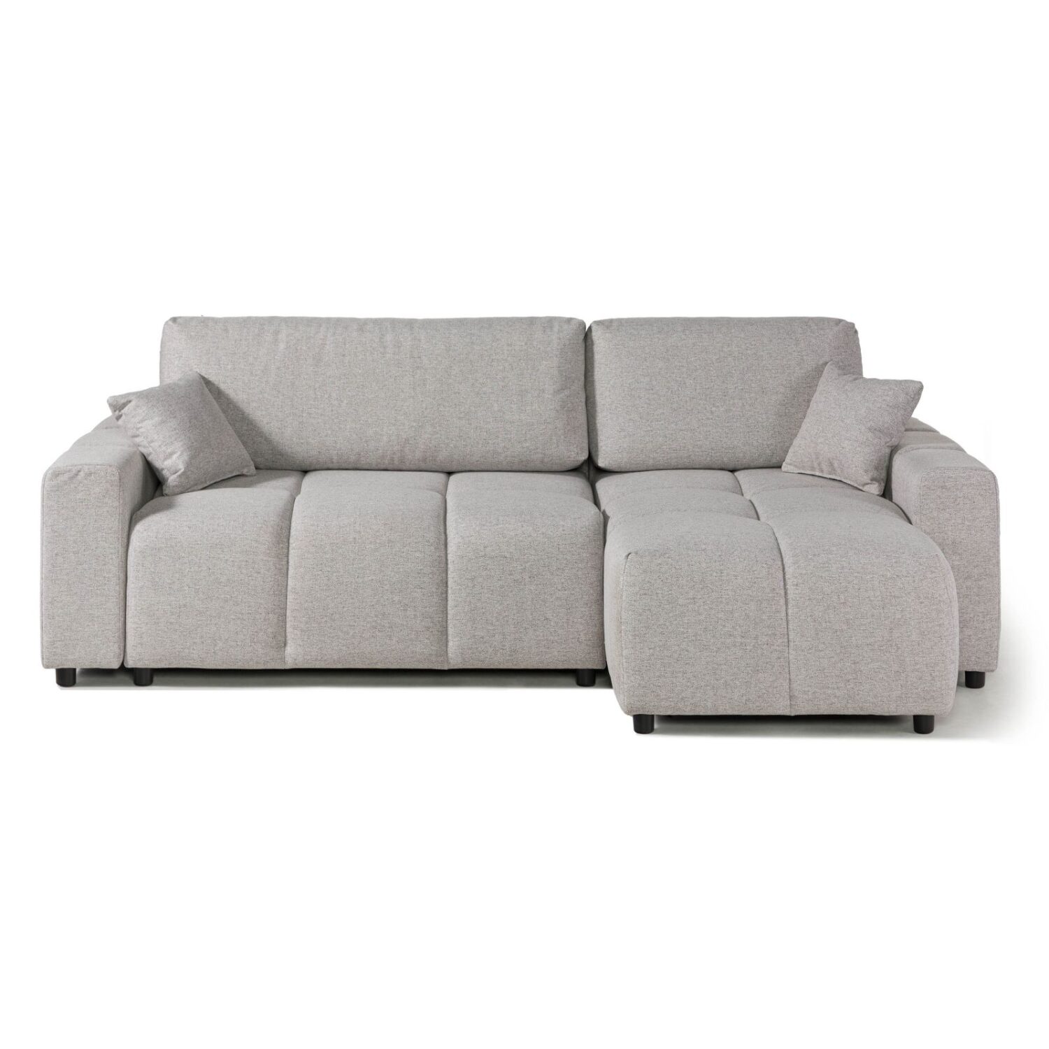 Wohnli Möbelsuche - Ecksofa Webstoff 233x142x84 grau TIMO