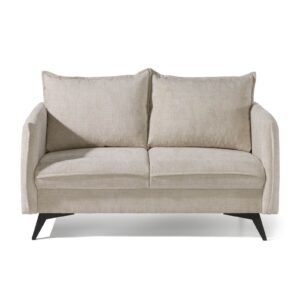 Wohnli Möbelsuche - Sofa 2-Sitzer Chenille 138x100x86 beige OLIVIA