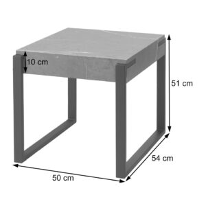 wohnli-moebel-suche-800000414755-1 BEISTELLTISCH quadratisch Grau Holz MCW Möbel > Tische > Beistelltische Grau