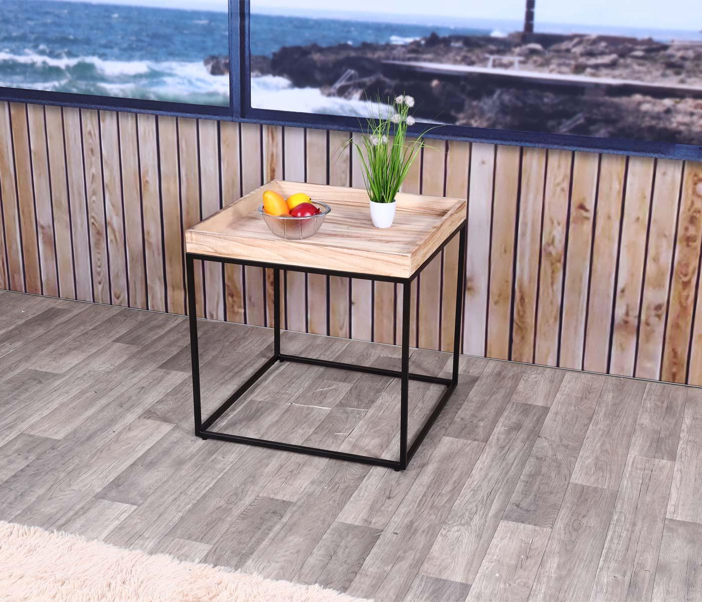 wohnli-moebel-suche-800000414776-1 BEISTELLTISCH quadratisch Braun Holz MCW Möbel > Tische > Beistelltische Braun