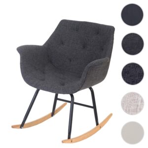 wohnli-moebel-suche-800000414831-1 SCHAUKELSTUHL Grau Textil MCW Möbel > Sessel > Relaxsessel Grau