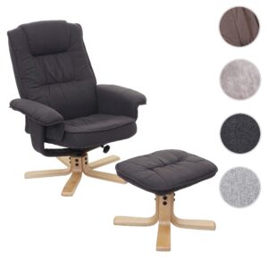 wohnli-moebel-suche-800000414941-1 RELAXSESSEL MIT HOCKER Anthrazit Textil MCW Möbel > Sessel > Polstersessel Anthrazit