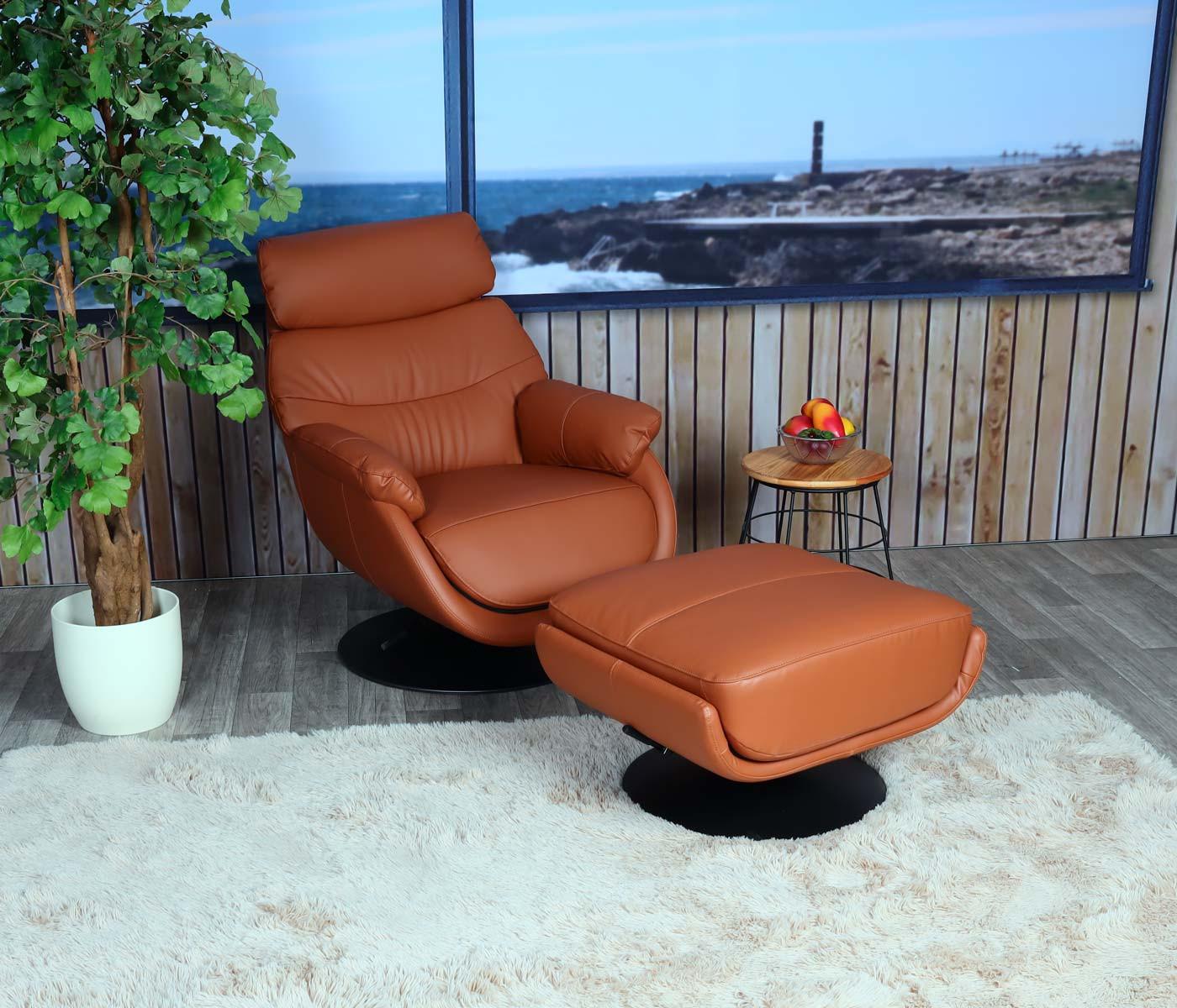 wohnli-moebel-suche-800000414950-1 RELAXSESSEL MIT HOCKER Braun Textil MCW Möbel > Sessel > Relaxsessel Braun