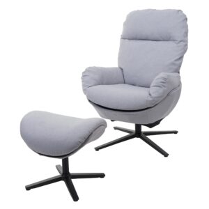 wohnli-moebel-suche-800000414975 Wohnli Möbelsuche - RELAXSESSEL + HOCKER Hellgrau