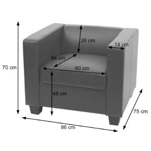 wohnli-moebel-suche-800000414978-1 SESSEL LOUNGESESSEL Anthrazit Textil MCW Möbel > Sessel > Polstersessel Anthrazit
