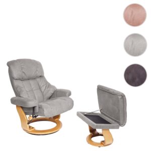 RELAXSESSEL XXL Hellgrau Textil MCA Möbel > Sessel > Relaxsessel Grau