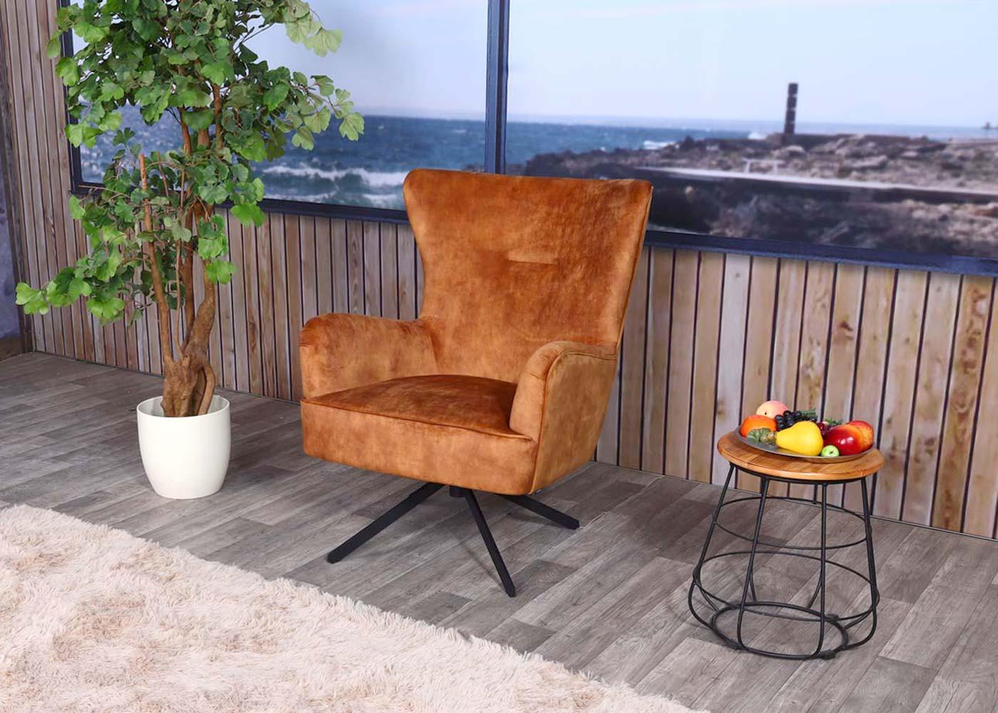 wohnli-moebel-suche-800000415009-1 LOUNGE-SESSEL Braun Textil MCW Möbel > Sessel > Polstersessel Braun