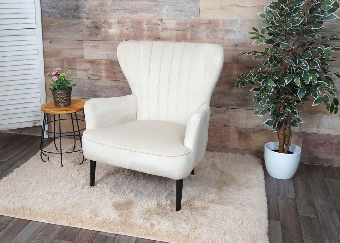 wohnli-moebel-suche-800000415060-1 LOUNGE-SESSEL Cremeweiß Textil MCW Möbel > Sessel > Polstersessel Weiß