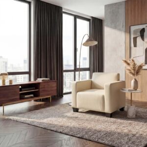 wohnli-moebel-suche-800000415073-1 LOUNGESESSEL Beige Textil MCW Möbel > Sessel > Polstersessel Beige