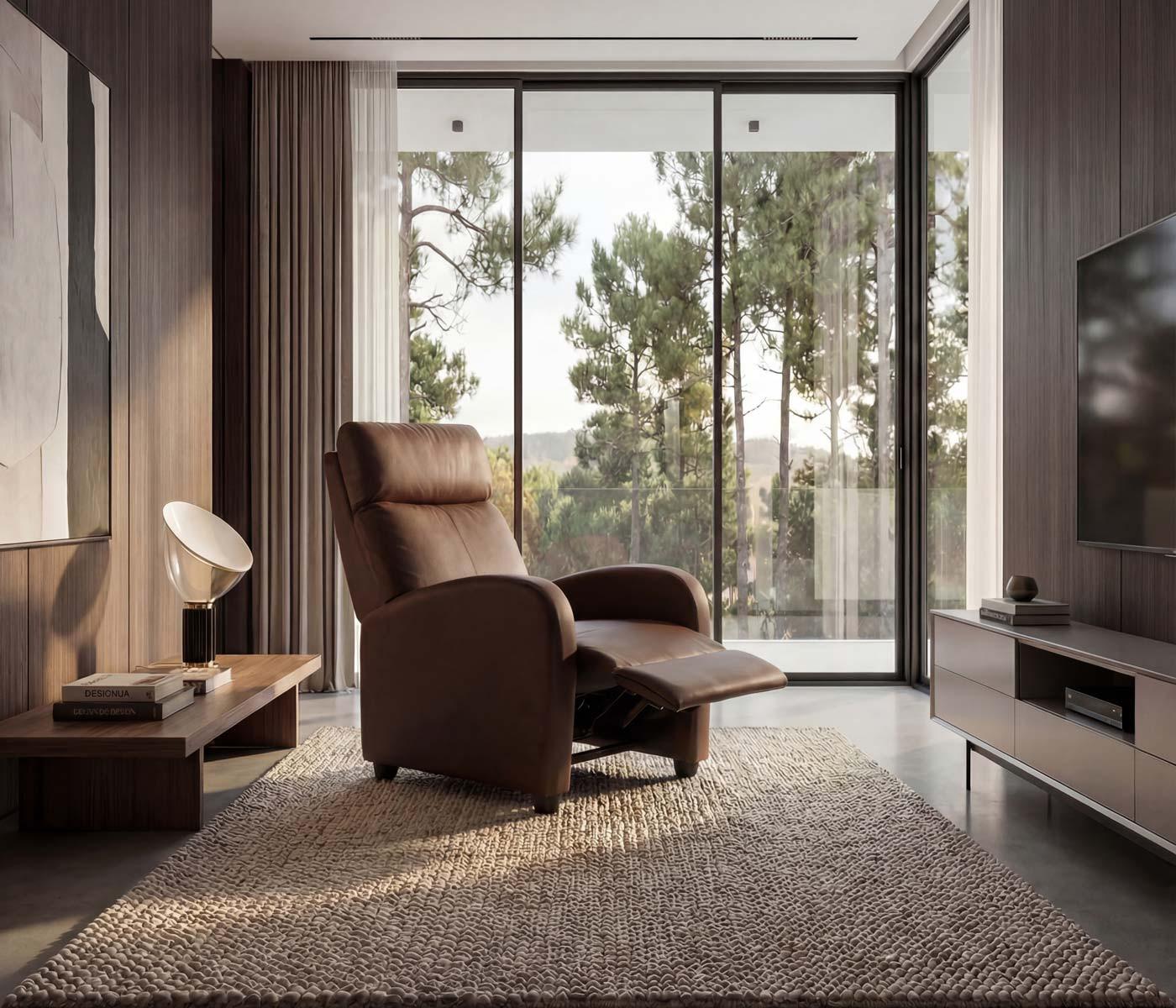 wohnli-moebel-suche-800000415076-1 RELAXSESSEL Braun Textil MCW Möbel > Sessel > Polstersessel Braun