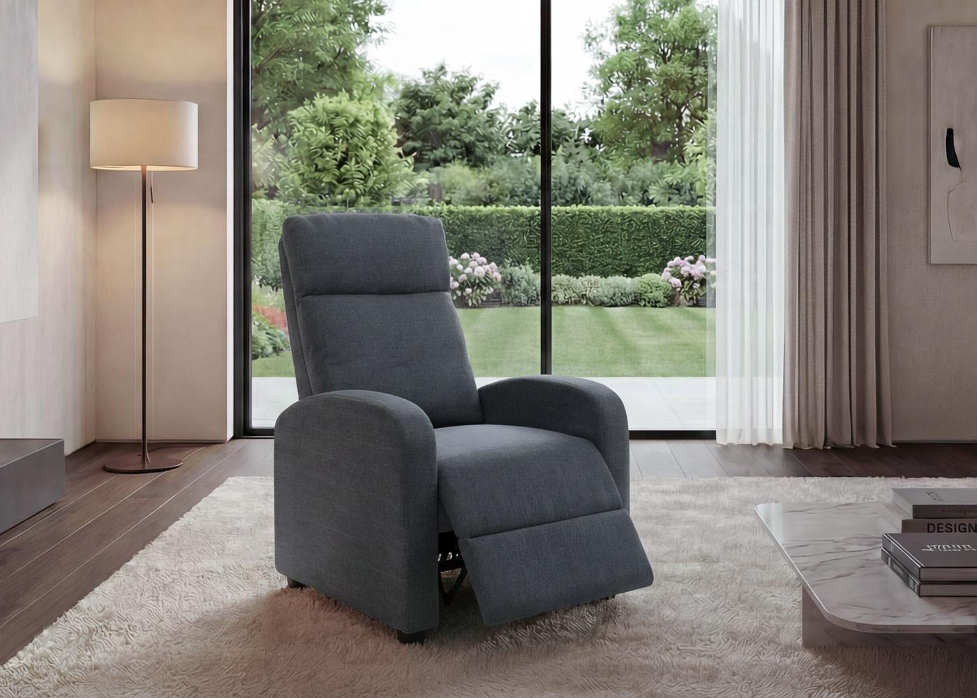 RELAXSESSEL Grau Textil MCW Möbel > Sessel > Relaxsessel Grau
