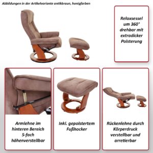 RELAXSESSELSET Braun Textil MCA Möbel > Sessel > Relaxsessel Braun