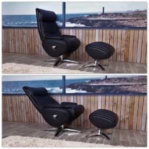 wohnli-moebel-suche-800000415117-1 RELAXSESSEL MIT HOCKER Schwarz Textil MCW Möbel > Sessel > Relaxsessel Schwarz